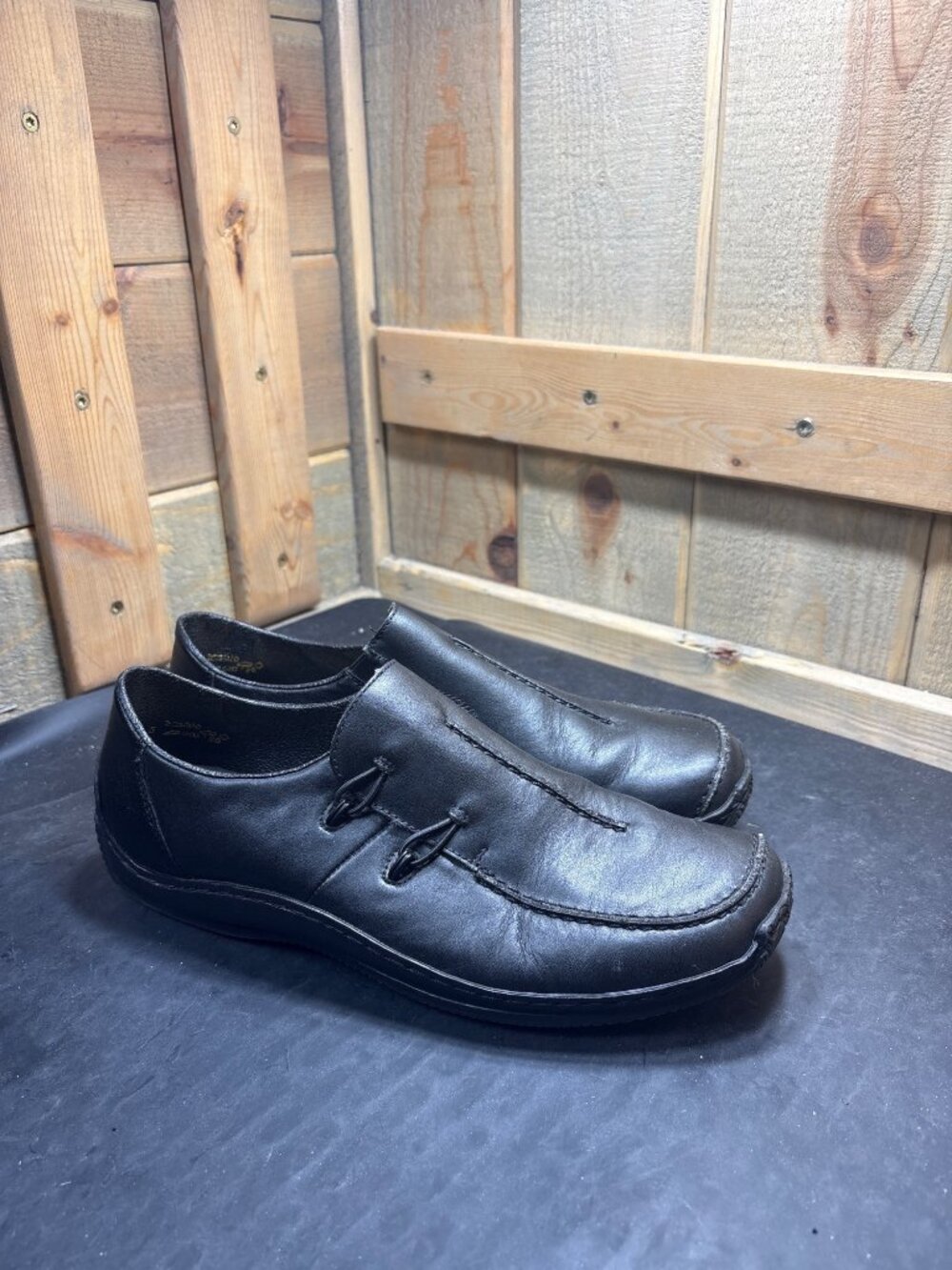 Rieker Womens Shoes 87125012 Size 8.5 US 40 EU Black Loafers Preowned Good